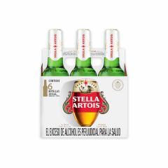 Cerveza Stella Artois 300m Botella Sixpack