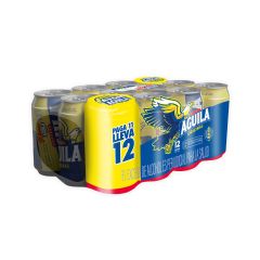 Cerveza Águila Lata X 330ml Pague 11 Leva 12 Unidades
