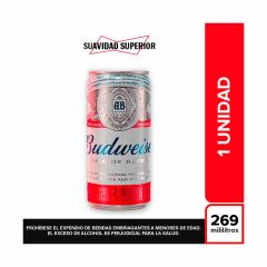 Cerveza Budweiser 269m Lata