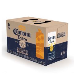 Cerveza Corona Extra Lata x 269ml x 6 Unidades