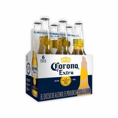 Cerveza Corona 330m Extra Botella Sixpack
