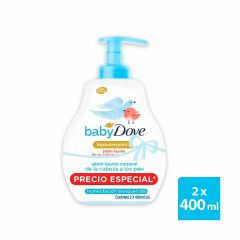 Jabón Líquido Baby Dove Humectación Enriquecida Pet x 400ml x 2 Unidades Precio Especial