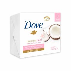 Jabon Dove 90G 3U Leche Coco