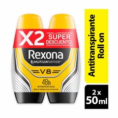 Desodorante Rexona 50m 2u Rollon V8