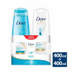 Shampoo Dove Nutritive Hidratación Intensa x 400ml + Acondicionador x 400ml Precio Especial