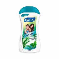Shampoo Savital Anticaspa Menta, Eucalipto Y Sábila x 510ml