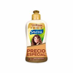 Crema Para Peinar Savital Rizos Con Aceite De Argán Y Sábila x 270ml x 2 Unidades Precio Especial