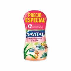 Shampoo Savital Con Multivitaminas Y Sábila x 510ml + Acondicionador Savital x 490ml Precio Especial