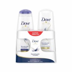 Shampoo Dove Nutritive Reconstrucción Completa x 370ml + Acondicionador x 370ml Súper Precio