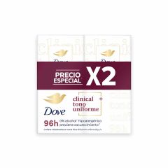 Desodorante En Crema Dove Clinical Tono Uniforme X 58gr X 2 Unidades Precio Especial