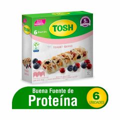 Barras De Cereal Tosh Sabor A Yogurt Griego x 27gr x 6 Unidades