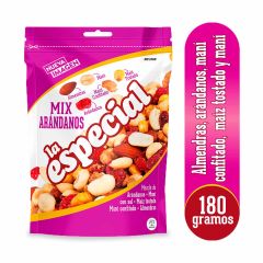 Mezcla La Especial Maní, Maíz, Almendras Y Arándanos Doypack x 180gr