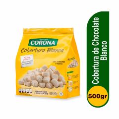 Cobertura De Chocolate Blanca Corona Bolsa x 500gr