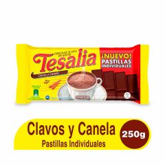 Chocolate En Pasta Tesalia Con Clavos Y Canela Sin Azúcar x 250gr