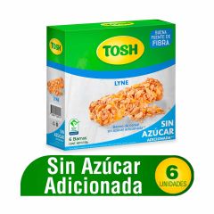 Barras De Cereal Tosh Lyne Sin Azúcar x 23gr x 6 Unidades