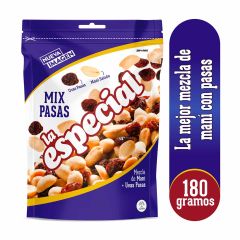 Maní La Especial Mix Pasas Doypack x 180gr