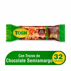 Barras De Cereal Tosh Sabor A Chocolate X 32gr