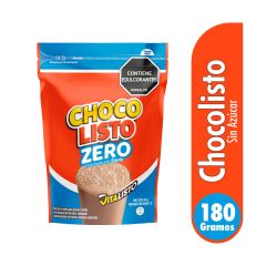 Chocolisto En Polvo Con Vitaminas Y Minerales Sin Azúcar Doypack x 180gr