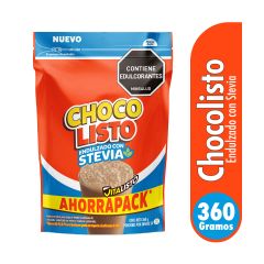 Chocolisto En Polvo Con Vitaminas Y Minerales Sin Azúcar Doypack x 360gr