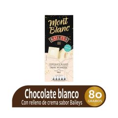 Chocolatina Montblanc 80g Blanca/baileys