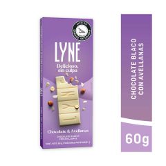 Chocolate Blanco Lyne Con Avellanas Barra x 60gr