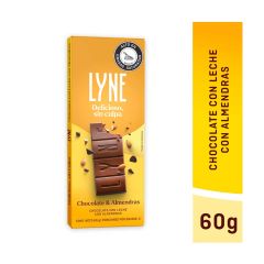 Chocolate Lyne Con Almendras Barra x 60gr