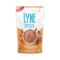 Chocolate en Polvo Lyne Con Clavos Y Canela Sin Endulzar Doypack x 120gr