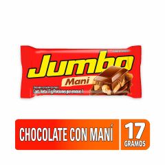 Chocolatina Jumbo Con Maní x 17gr