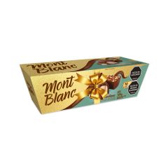 Chocolatina Con Leche Mont Blanc Con Relleno Sabor A Avellana Y Trozos De Avellana Estuche X 120gr X 10 Unidades