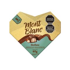 Chocolatina Con Leche Mont Blanc Con Relleno Sabor A Avellana Y Trozos De Avellana Estuche X 60gr X 5 Unidades