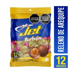 Chocolate Jet Burbujas Con Arequipe X 141,6gr X 12 Unidades