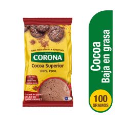 Cocoa Corona 100G Superior 100% Puro