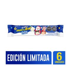 Galletas De Navidad Jet Wafer Cuadritos De Vainilla Y Chocolate Bolsa X 84gr X 6 Unidades
