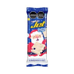 Chocolatina De Navidad Jet Chocolate Blanco Con Galleta De Chocolate X 50gr