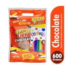 Chocolisto En Polvo Con Vitaminas Y Minerales Bolsa X 600g Ahorrapack Gratis Colores