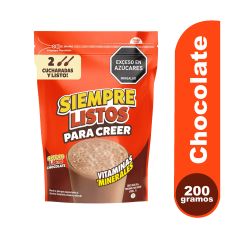 Chocolisto En Polvo Con Vitaminas Y Minerales Doypack x 200gr
