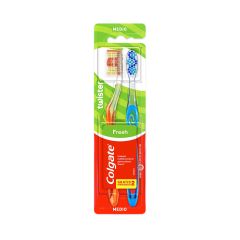 Cepillo De Dientes Colgate Limpieza Multi Dimensional Tipo Twister x 2 Unidades