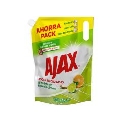 Limpiador Líquido Multiusos Ajax Bicarbonato Naranja Limón Doypack x 1500ml