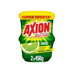 Lavaplatos En Crema Axion Limón x 450gr x 2 Unidades