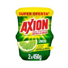 Lavaplatos En Crema Axion Limón x 450gr x 2 Unidades