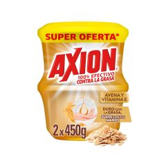Lavaplatos En Crema Axion Avena Y Vitamina E x 450gr x 2 Unidades Súper Oferta