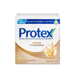 Jabón En Barra Antibacterial Protex Avena x 110gr x 3 Unidades