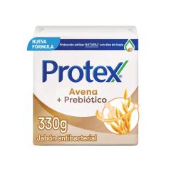 Jabón En Barra Antibacterial Protex Avena x 110gr x 3 Unidades