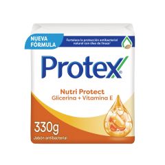 Jabón En Barra Protex Antibacterial Nutri Protect Vitamina E x 110gr x 3 Unidades