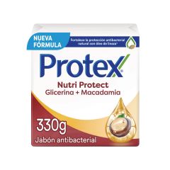 Jabón En Barra Antibacterial Protex Nutri Protect Macadamia x 110gr x 3 Unidades