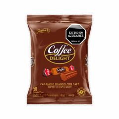 Caramelo Blando Coffee Delight Con Café Bolsa x 215gr x 50 Unidades