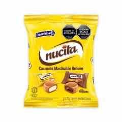 Caramelo Masticable Nucita Relleno Con Avellana Bolsa x 250gr x 50 Unidades