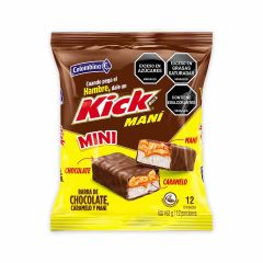 Chocolatina Kick Colombina Mini Con Maní x 162gr x 12 Unidades