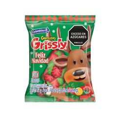 Gomitas Grissly Navidad Sabor A Cereza Y Fresa Bolsa X 72gr