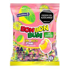 Bonbonbum Colombina Limonada Pink X 432gr X 24 Unidades